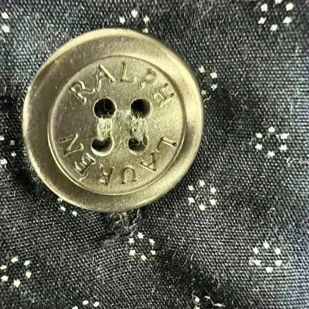 Polo Ralph Lauren Pajama Shirt Mens Medium Geometric Button Up Sleepwear‎